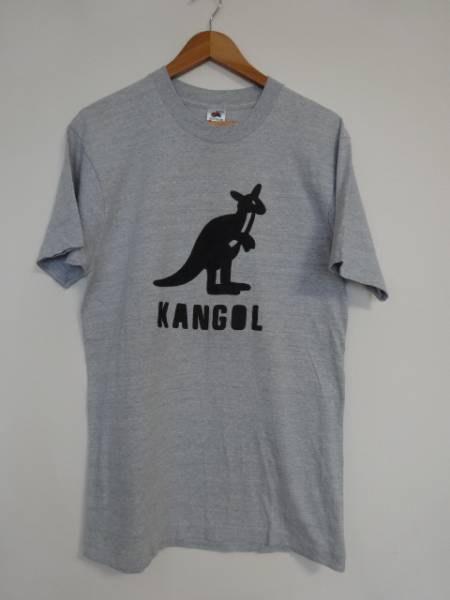 ★90s ビンテージ KANGOL カンゴール Tシャツ USA製 L グレー OLD フルーツオブザルーム_画像1