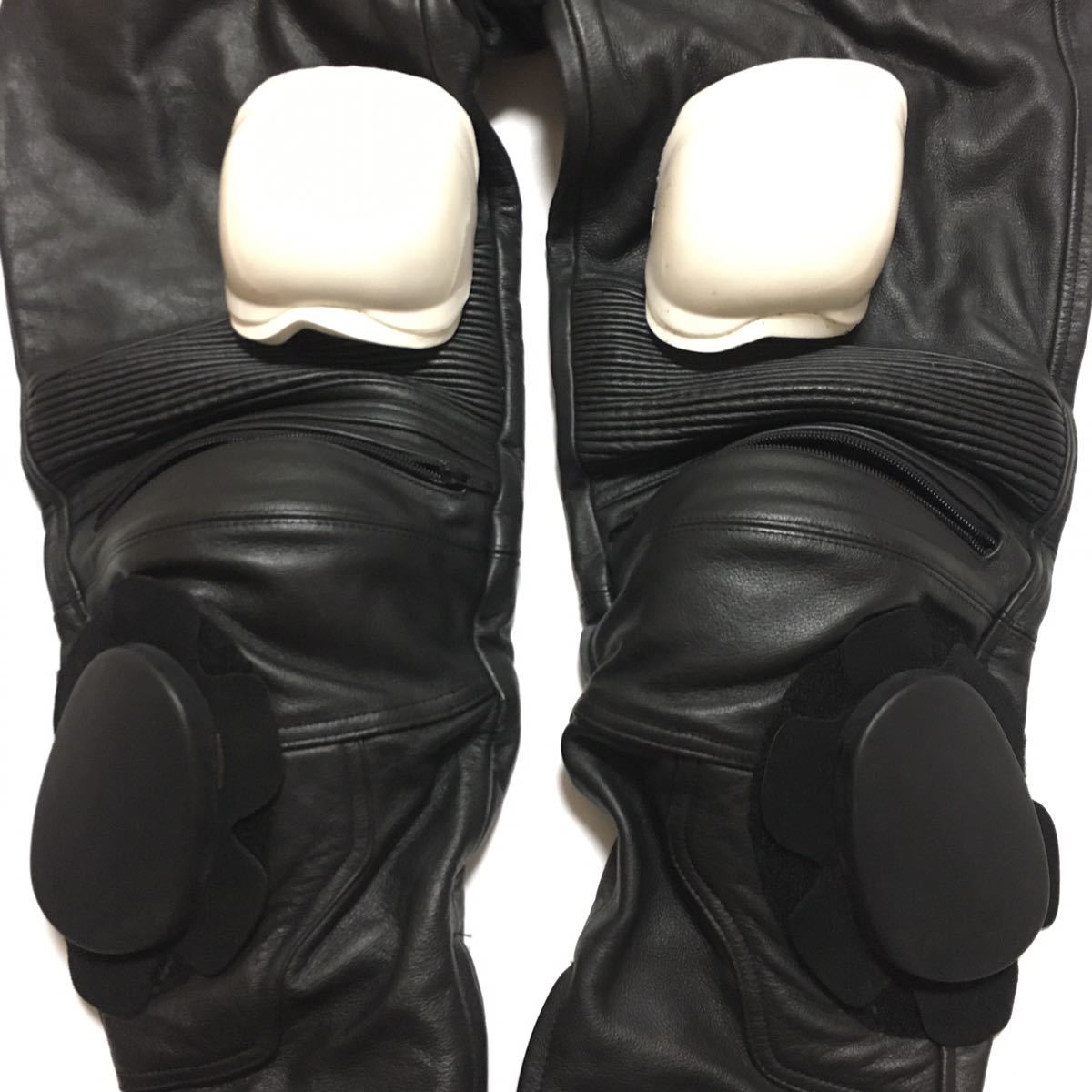 ROOKIE LEATHERS 4L本革レザーライディングパンツ 膝パット付き ROOKIE LEATHERS 4L本革レザーライディングパンツ 膝パット付き