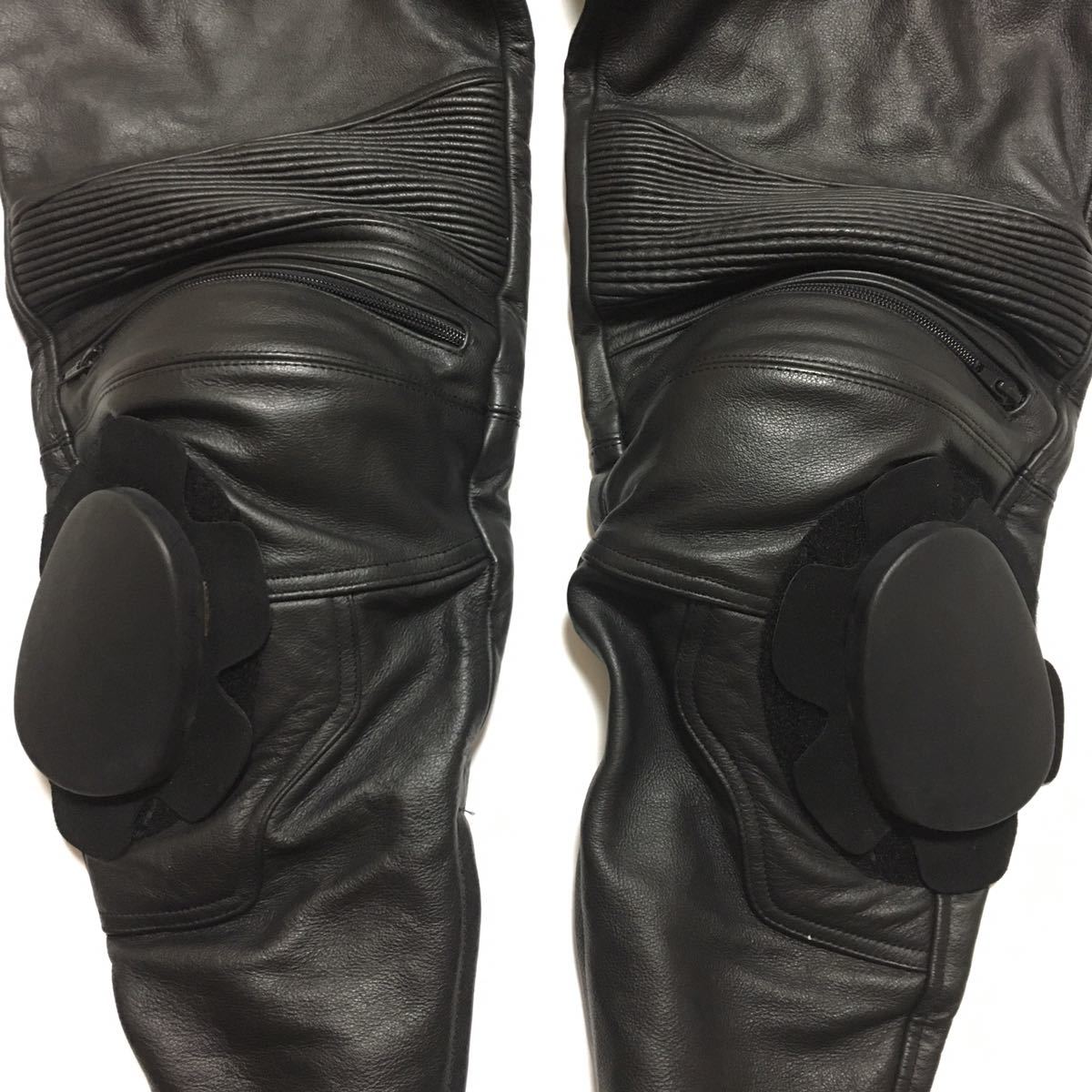 ROOKIE LEATHERS 4L本革レザーライディングパンツ 膝パット付き ROOKIE LEATHERS 4L本革レザーライディングパンツ 膝パット付き