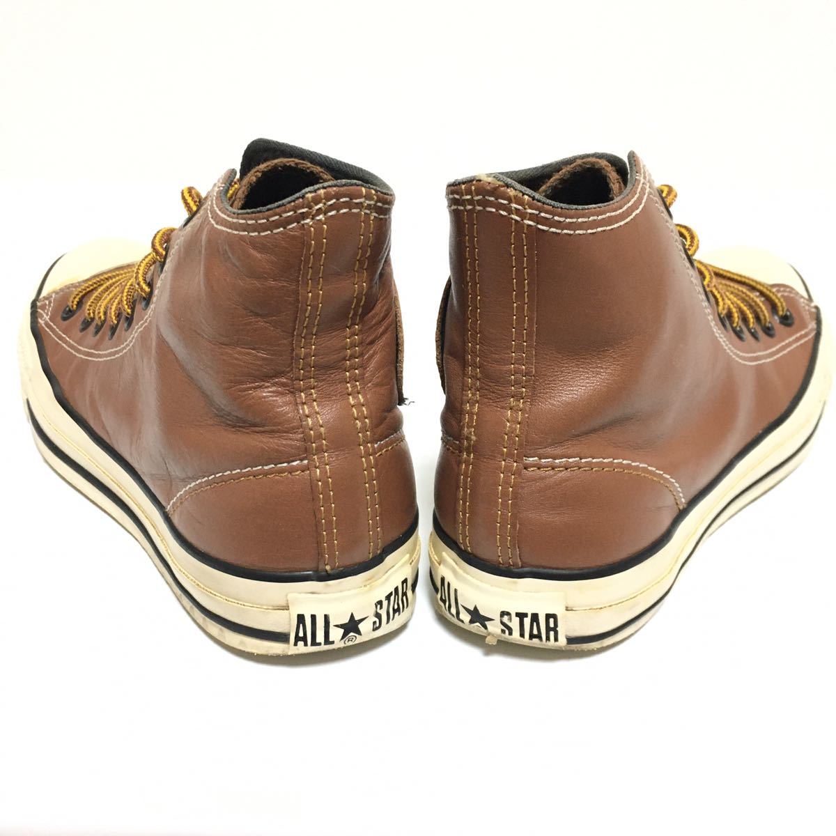 CONVERSE 希少ブラウン25 5cm 本革レザースニーカー茶コンバース CONVERSE 希少ブラウン25 5cm 本革レザースニーカー茶コンバース