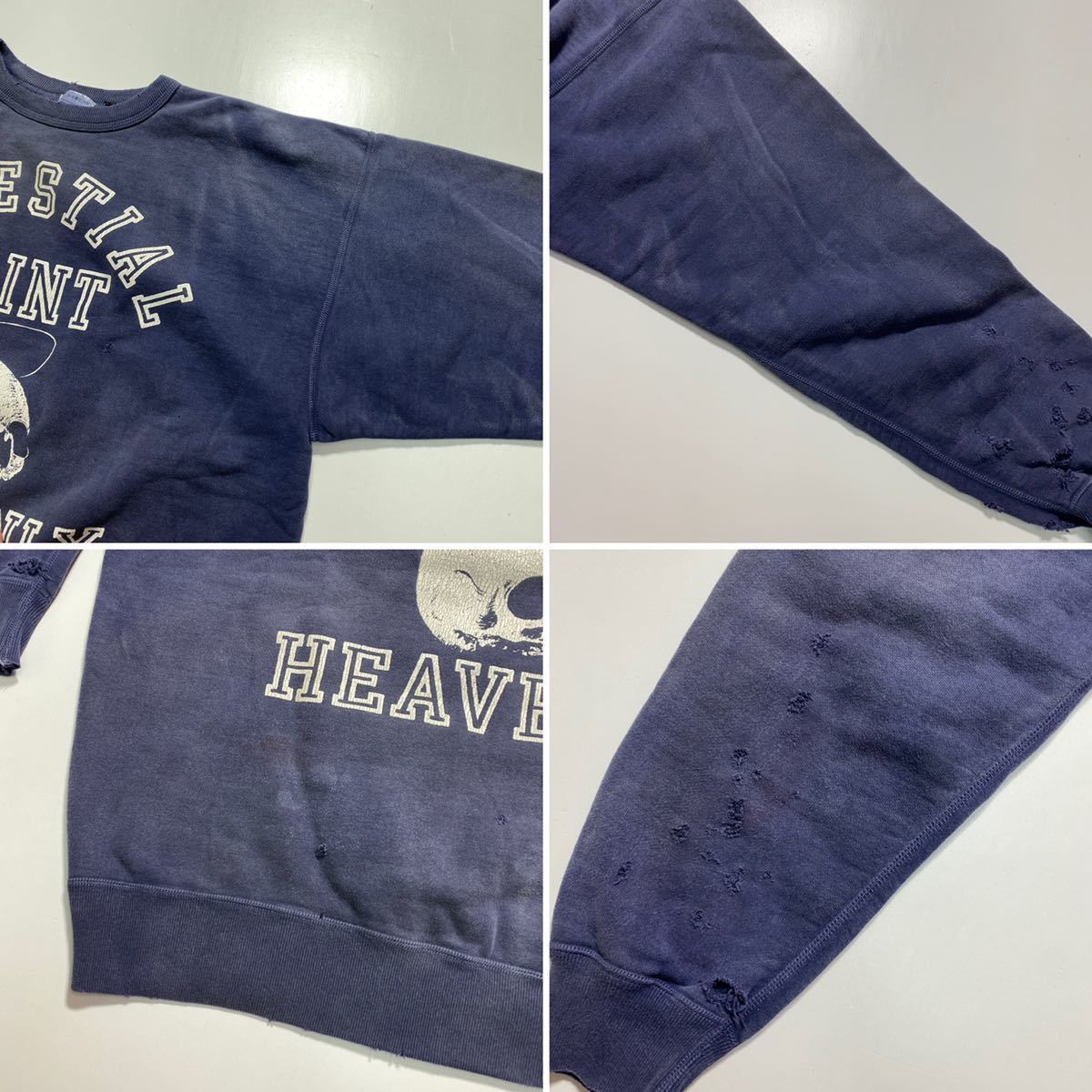 XL】新品 SAINT MICHAEL SKULL SWEAT SHIRT NAVY セントマイケル