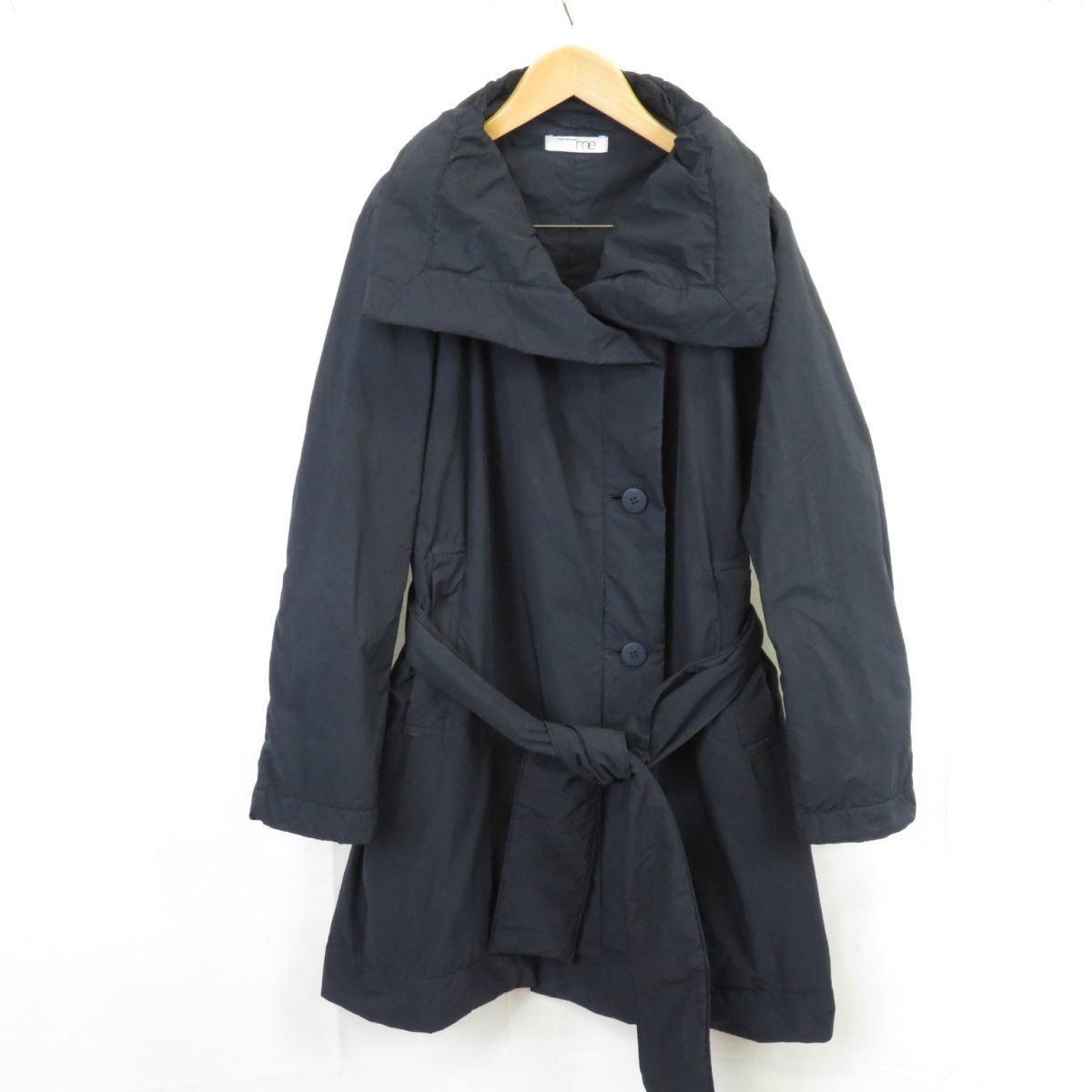 me ISSEY MIYAKE ボリュームカラー 中綿ロングコート/イッセイミヤケ