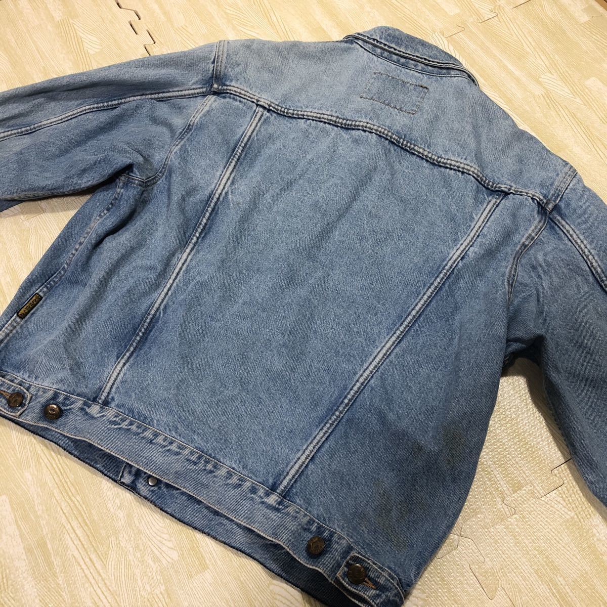 【ARMANI JEANS アルマーニジーンズ】デニムジャケット イタリア製 XLサイズ程度 90's 90年代Gジャン DENIM JACKET ビンテージ 古着