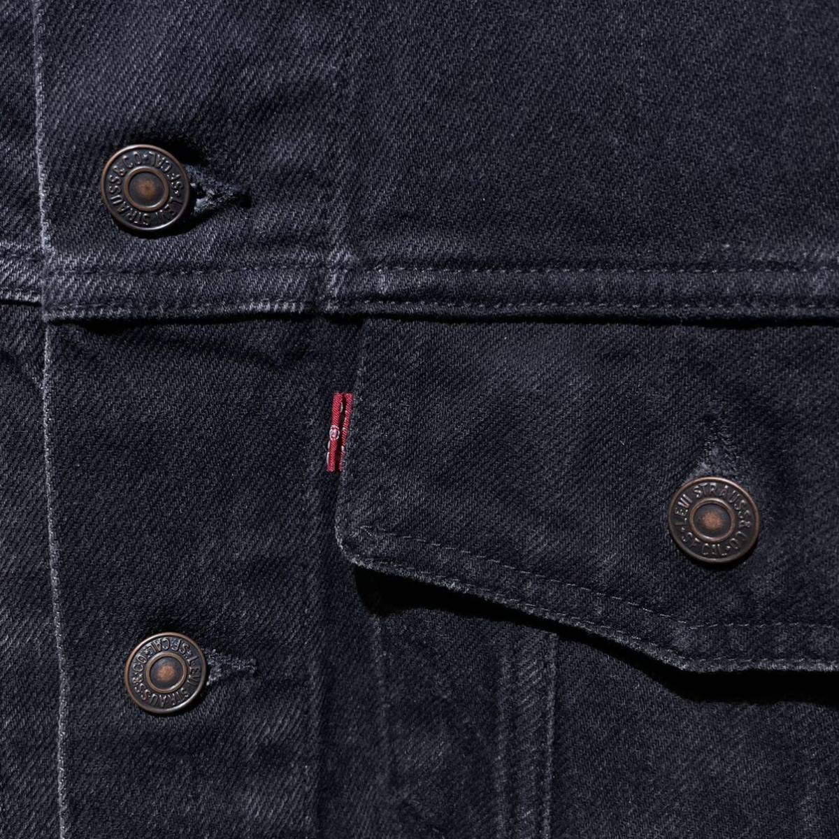 美品！名作70598！】Levis デニムジャケット ブラック 黒 リーバイス-