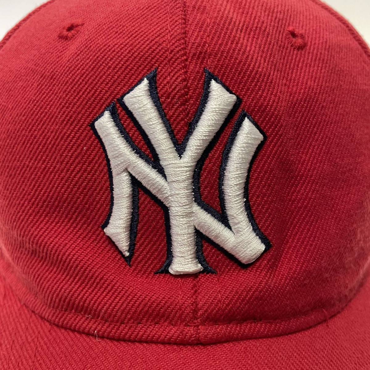 【希少】90s NY Yankees キャップ 裏グレー ビンテージ OLD MLB / new era starter stussy ralph lauren 80s_画像6