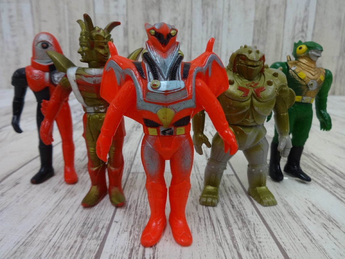 068A 超電子バイオマン ジューノイド五獣士 ソフビ まとめ メッサー