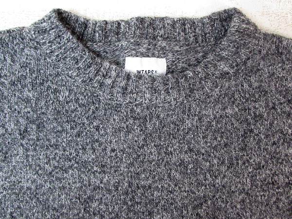 128AH WTAPS 18aw DECK SWEATER 182MADT-KNM05 ダブルタップス【中古】_画像3