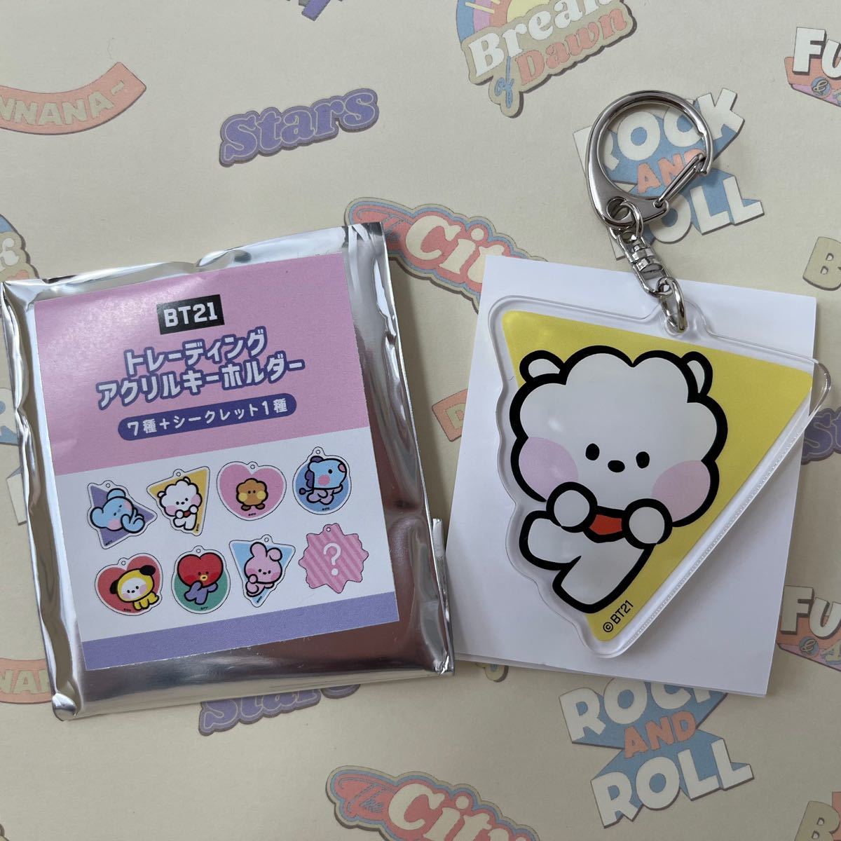 BT21 トレーディングアクリルキーホルダー RJ