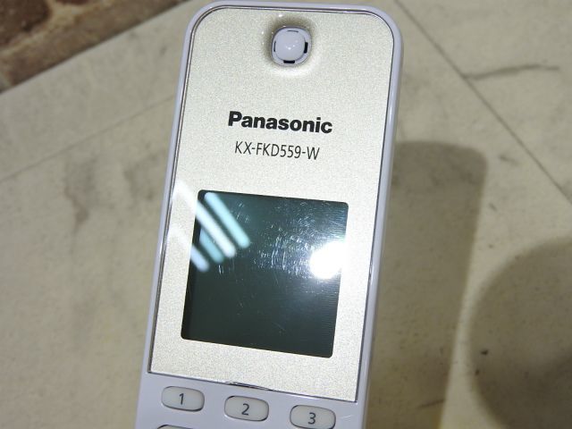 1円〜 中古 Panasonic VE-GZL40DL-W ホワイト コードレス電話機_画像4