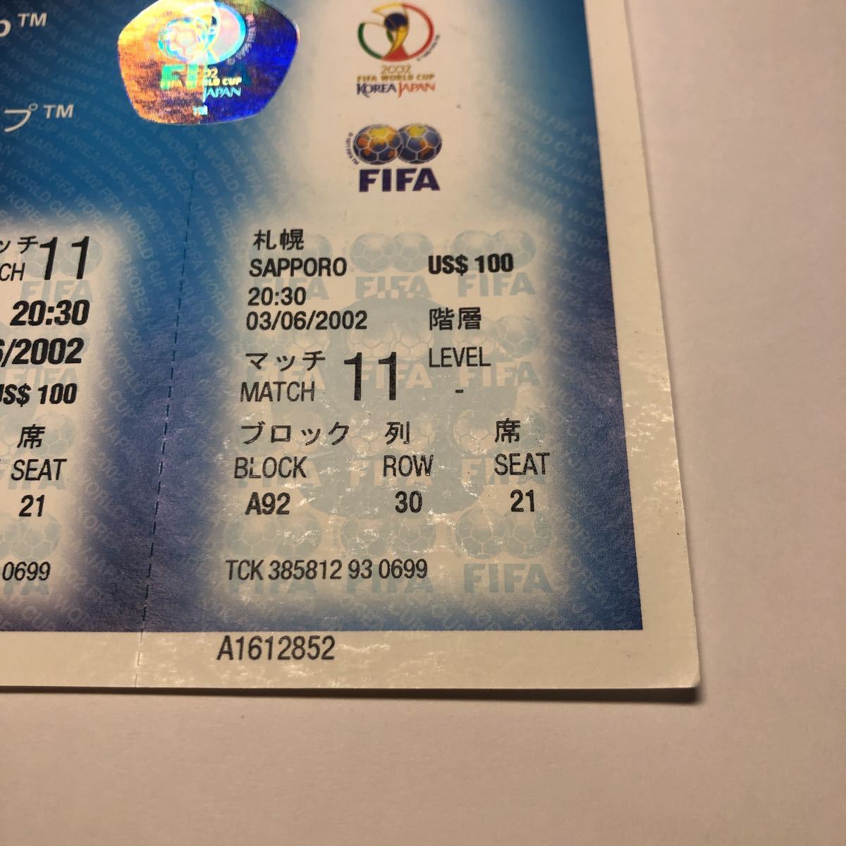 恵みの時 【非売品】2002年 日韓共催 FIFAワールドカップ 盾 フレーム