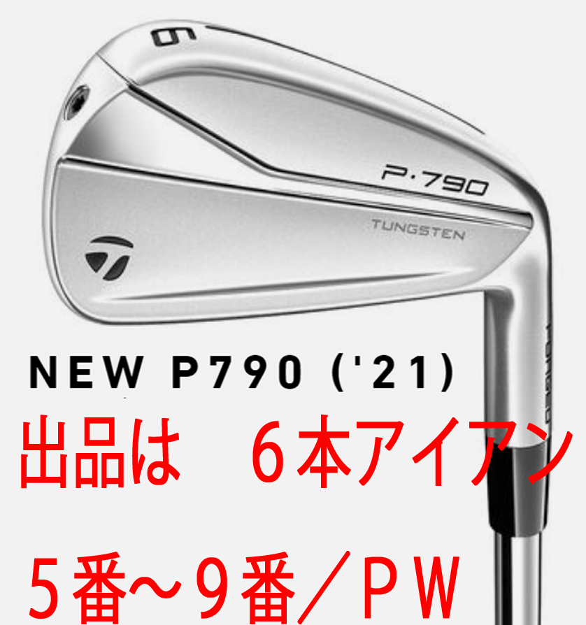 新品□テーラーメイド□2021.9□NEW P790('21)□6本アイアン【5~P