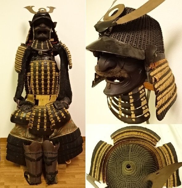 ヤフオク 64間星3分錣兜 伊予札胴 盛夏用甲冑 鎧 時代鎧 ヤフオク 64間星3分錣兜 伊予札胴 盛夏用甲冑 鎧 時代鎧