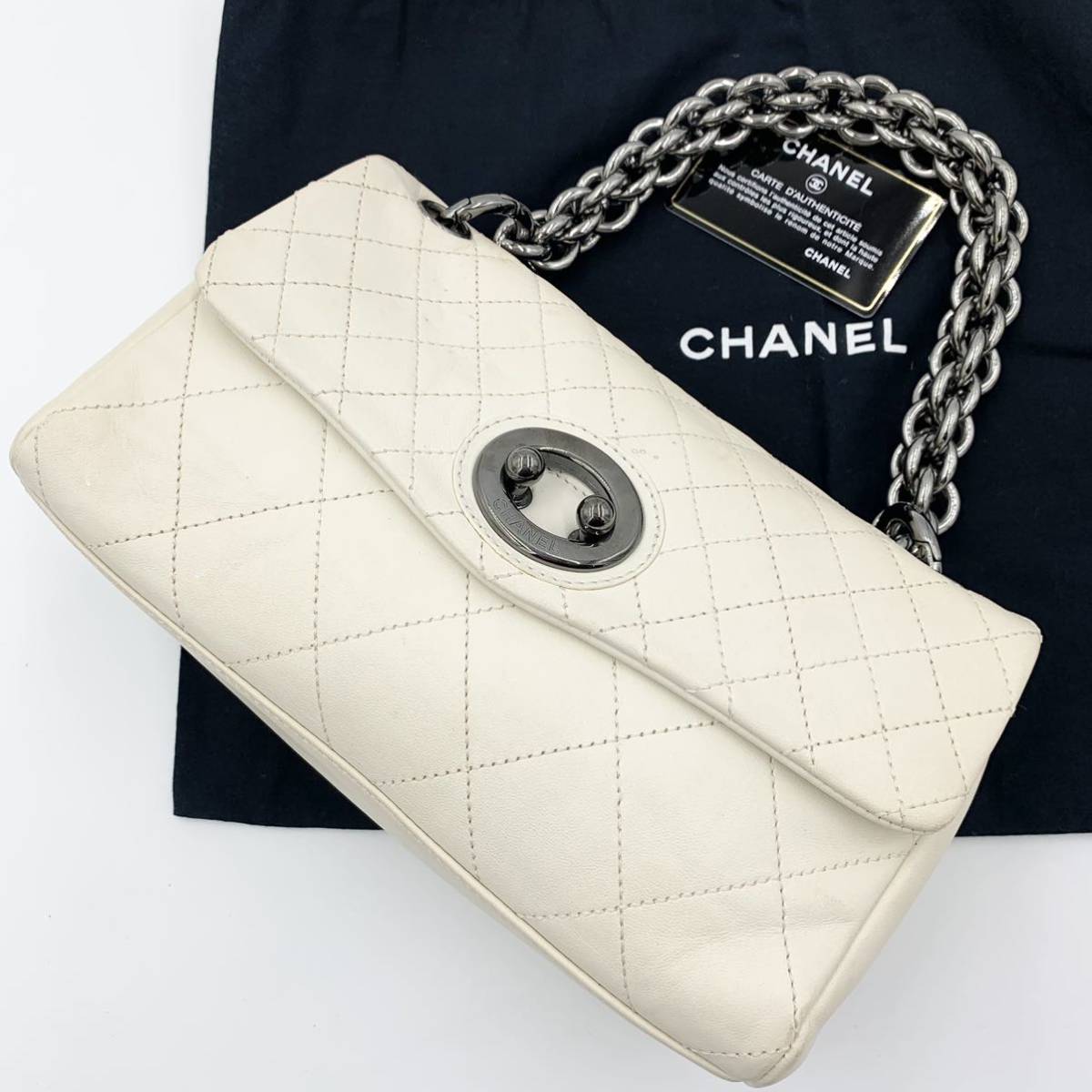 1円 CHANEL シャネル ハンドバッグ アクセサリーポーチ マトラッセ