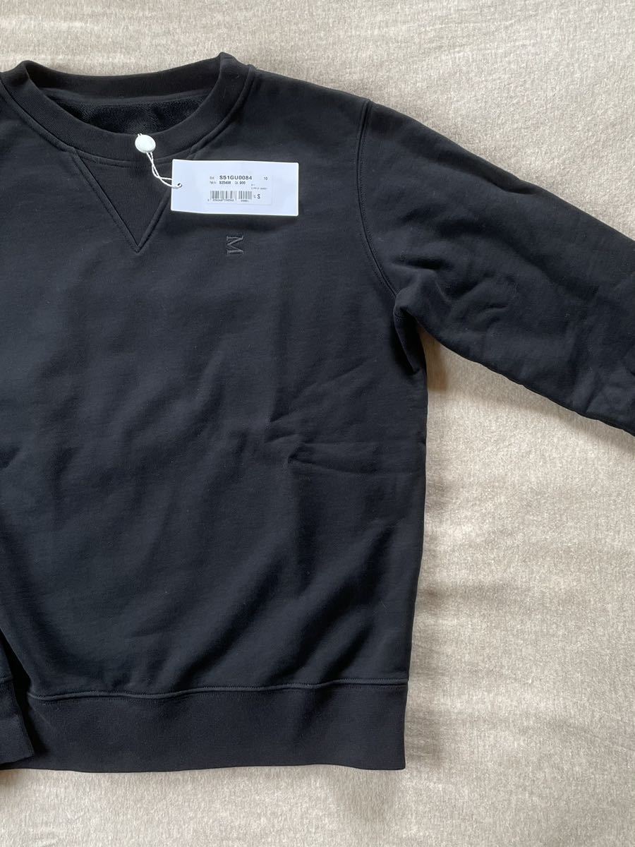 黒S新品 メゾンマルジェラ 刺繍 Mロゴ スウェット シャツ 21SS size S