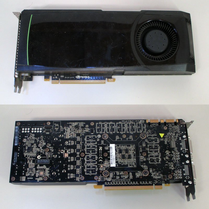 現状渡し品 中古 ★ HP 649664-001 NVIDIA GeForce GTX580 DDR5 1GB 384bit DVI/HDMI PCI-Express #G013_画像2