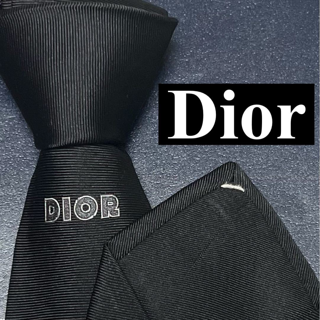 超新作】 ✨極美品✨ レア 現行 DIOR ネクタイ シルク100% CDロゴ 刺繍
