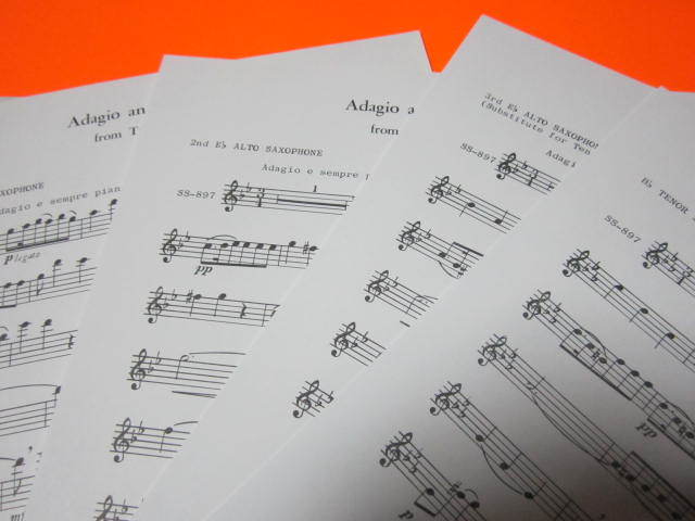 ! импорт музыкальное сопровождение ( sax * Trio )Adagio and Allegretto: Saxophone Trioje-mz* крюк Saxo phone часть . имеется 
