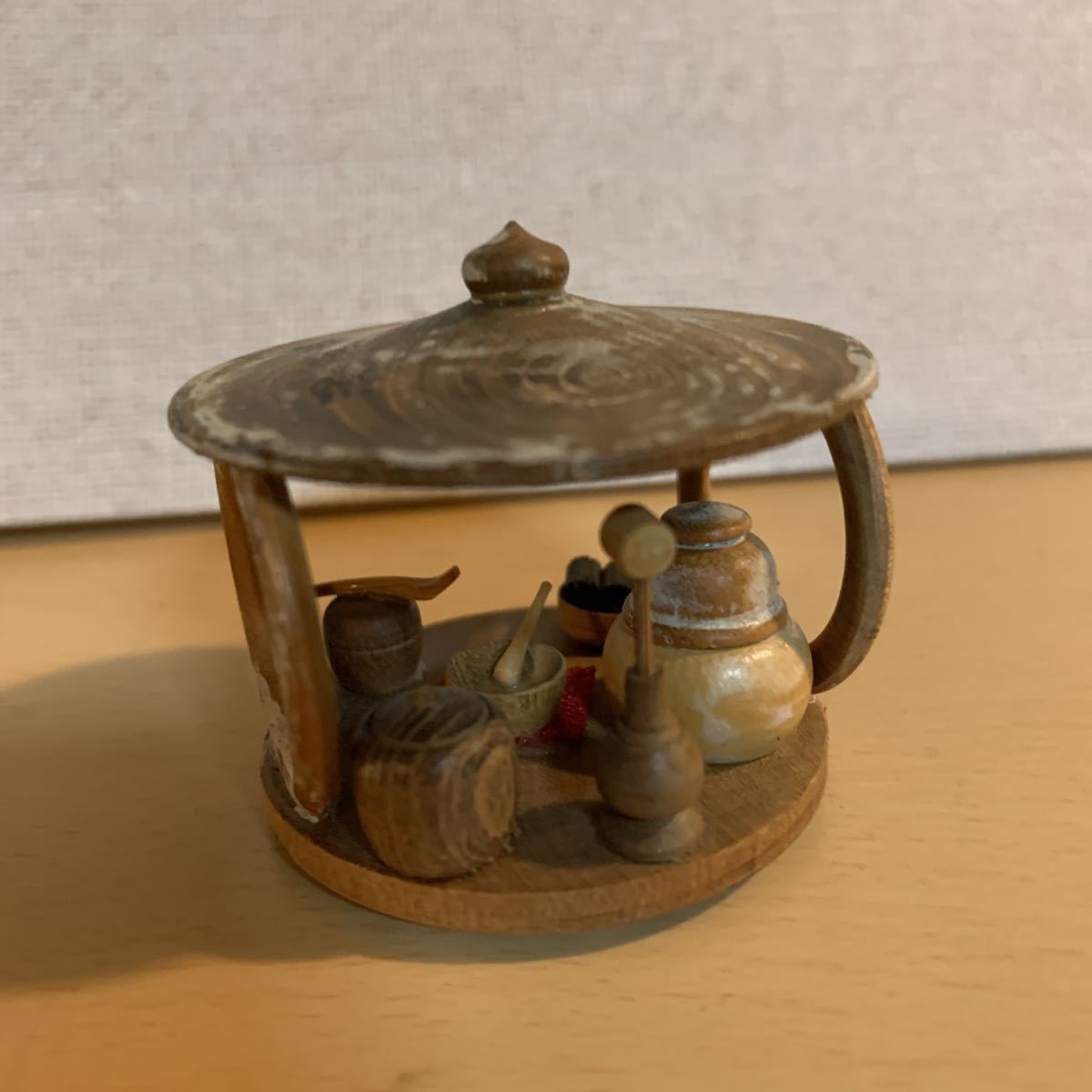 こけし 3種 民芸 土産 茶道具 ミニチュア 昭和レトロ_画像7
