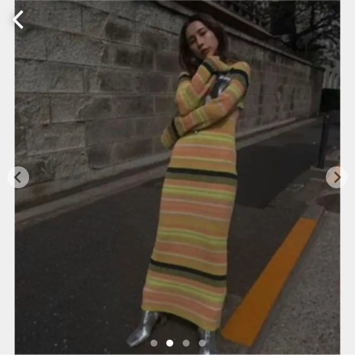 てたニット AMERI MULTI BORDER KNIT DRESS 3SJZH-m90731840239 カテゴリー