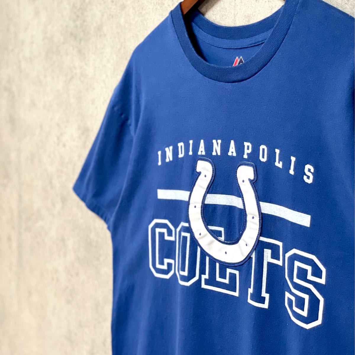 【NFL】インディアナポリス /プリント Tシャツ 半袖 ゆるダボ /L 90s