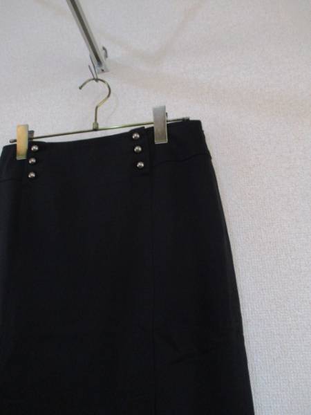 INED чёрный колени длина box юбка в складку (USED)61717