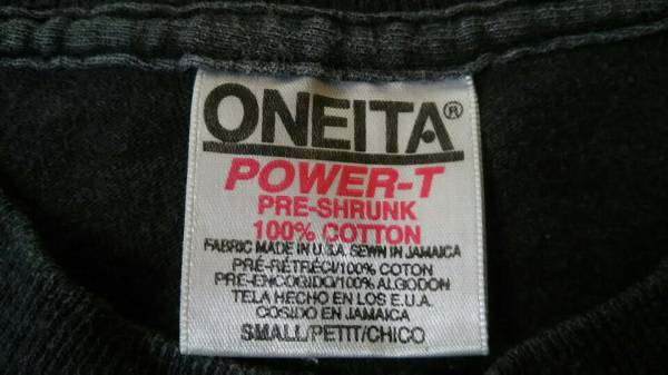 90s USA製 fashionvictim スカル Tシャツ 黒白 S “MEET MR.BONE” ONEITA ビンテージプリントTシャツ 骸骨 90年代 アメリカ製_画像3