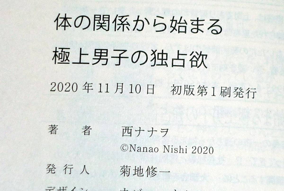 体の関係から始まる極上男子の独占欲 (ベリーズ文庫) 文庫 2020/11　★ 西 ナナヲ (著)【051】_画像3