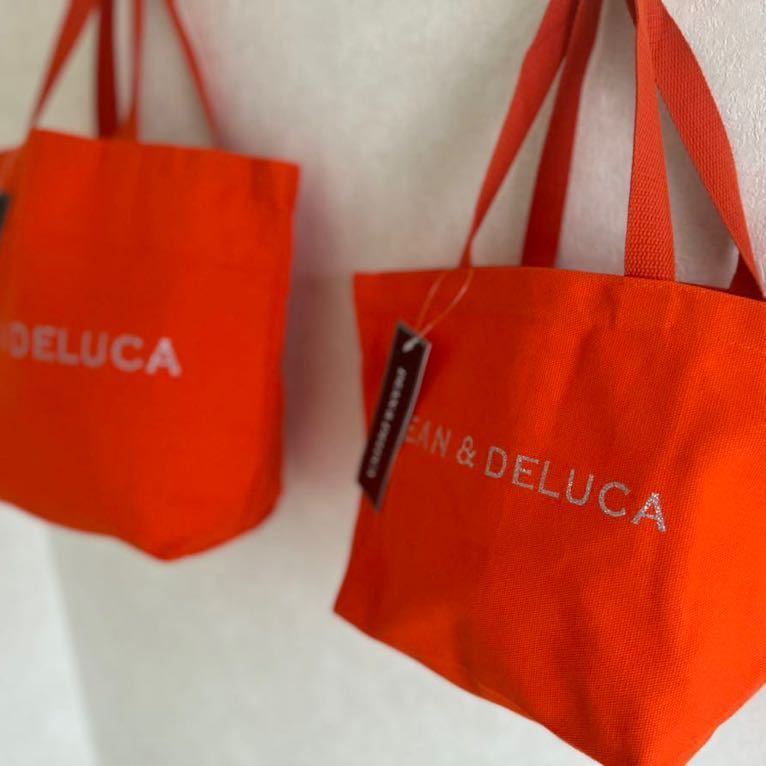 新品　ディーンアンドデルーカ DEAN&DELUCA トートバッグ　2個セット ショッキングオレンジ