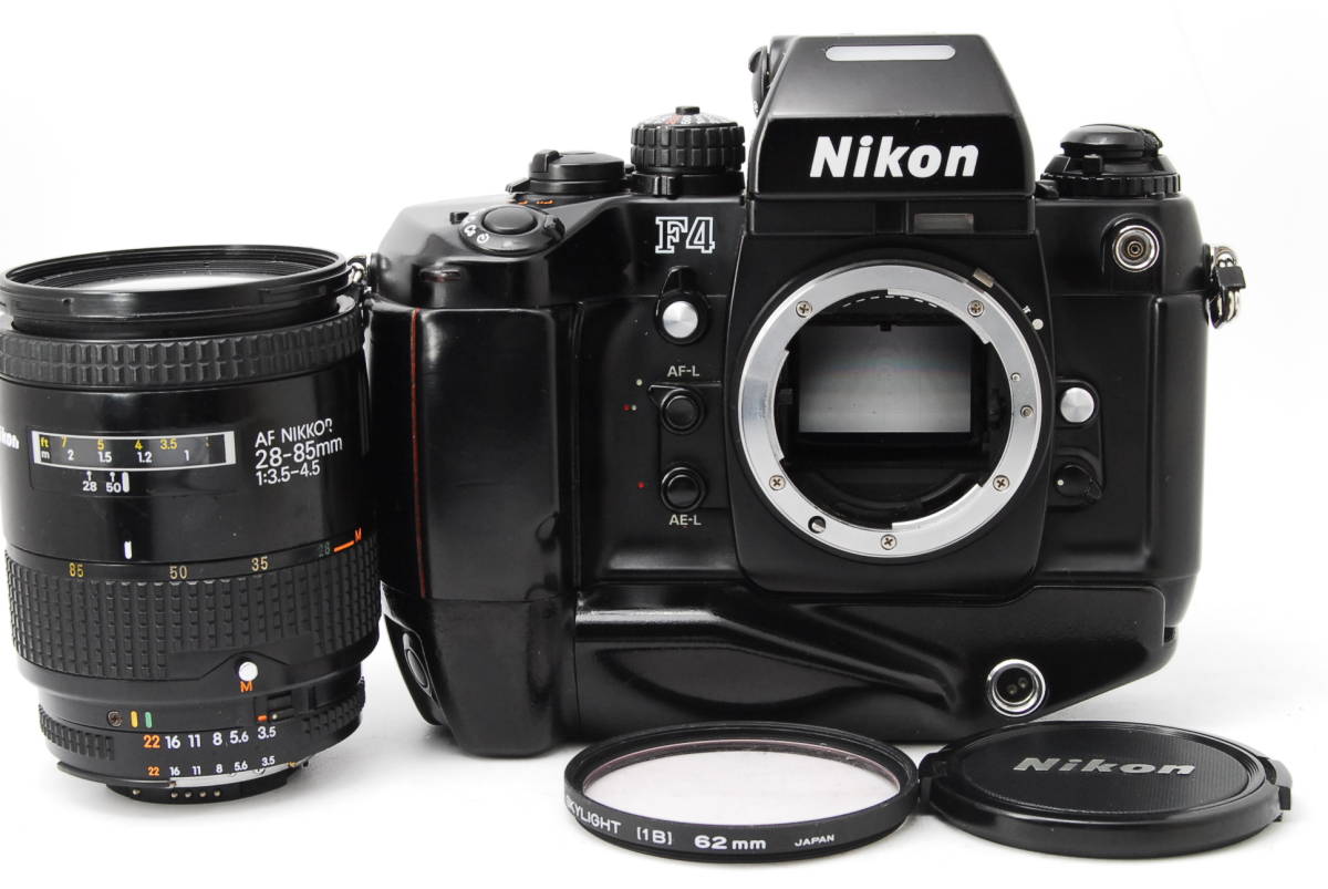 ニコン Nikon F4S フラッグシップ機 260万番台 +AF NIKKOR 28-85mm f3.5-4.5 プレビュー鳴き無し #2830126 /80サイズ