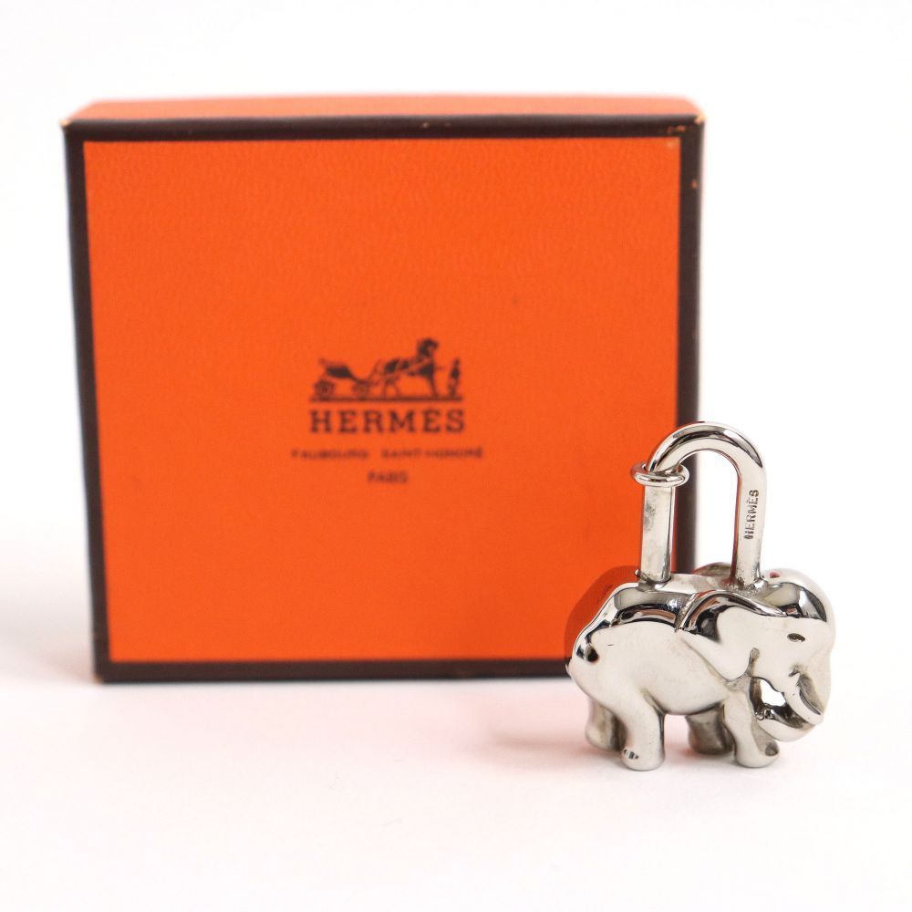 美品▽1997年限定 HERMES エルメス カデナ 象/エレファント カデナ