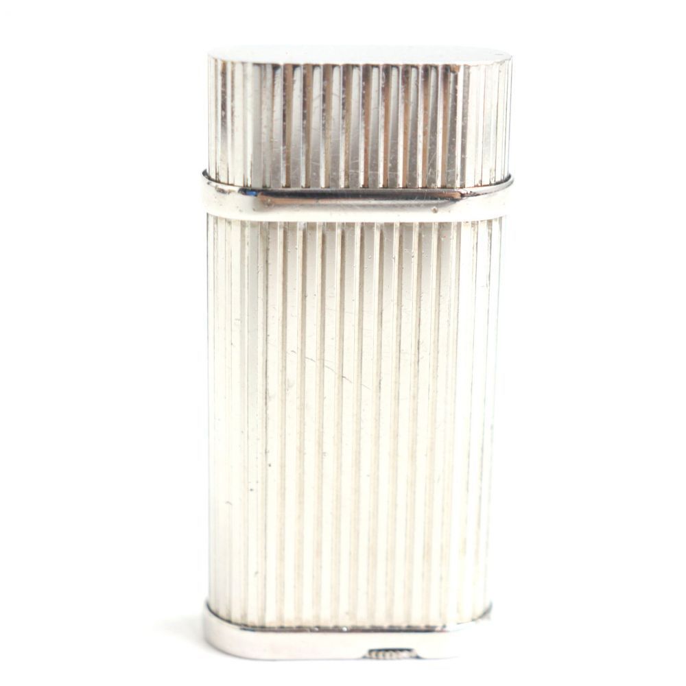 良品□スイス製 Cartier カルティエ ゴドロン ストライプエンボス