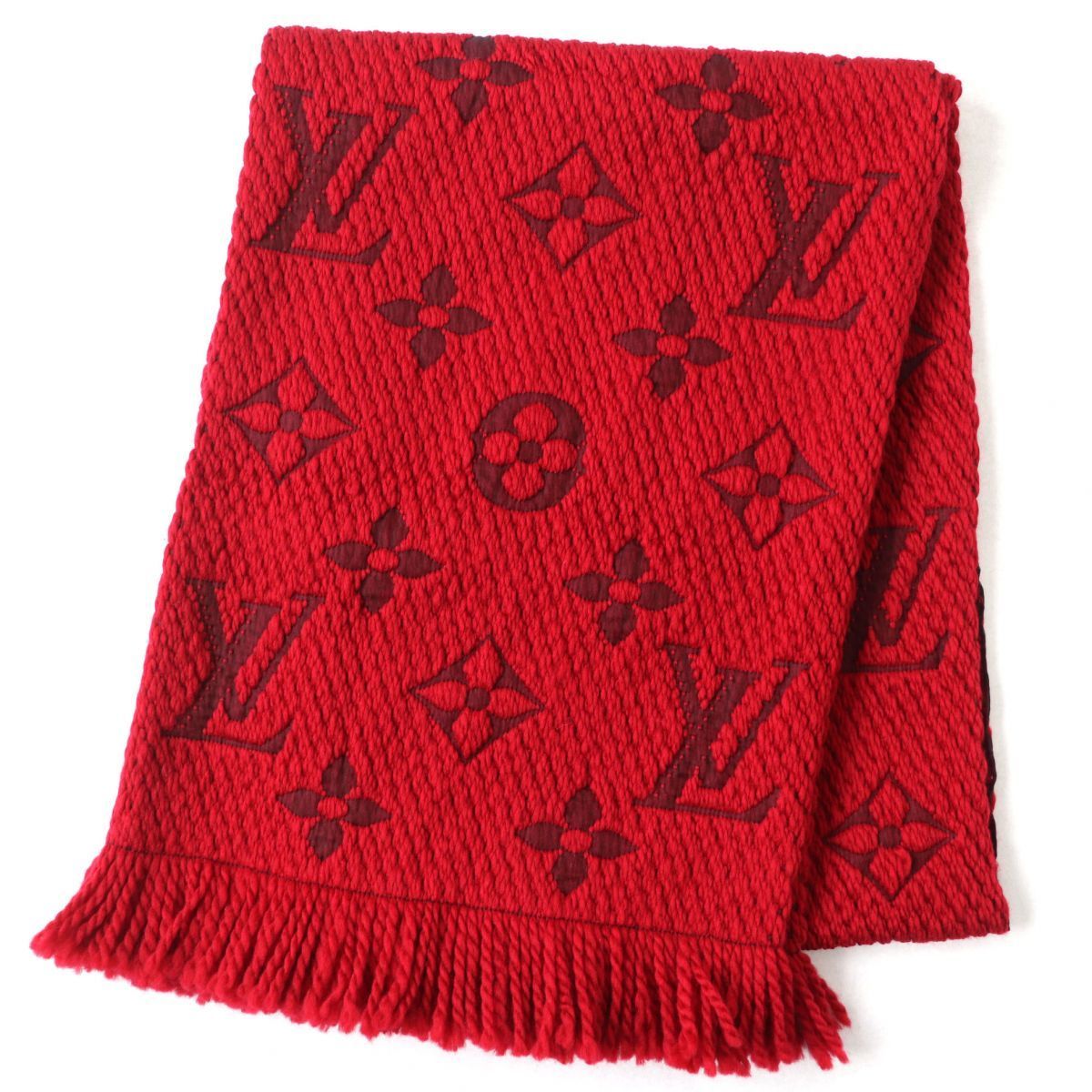 おすすめ LOUIS VUITTON 襟付き ドット ニットワンピース レッド S