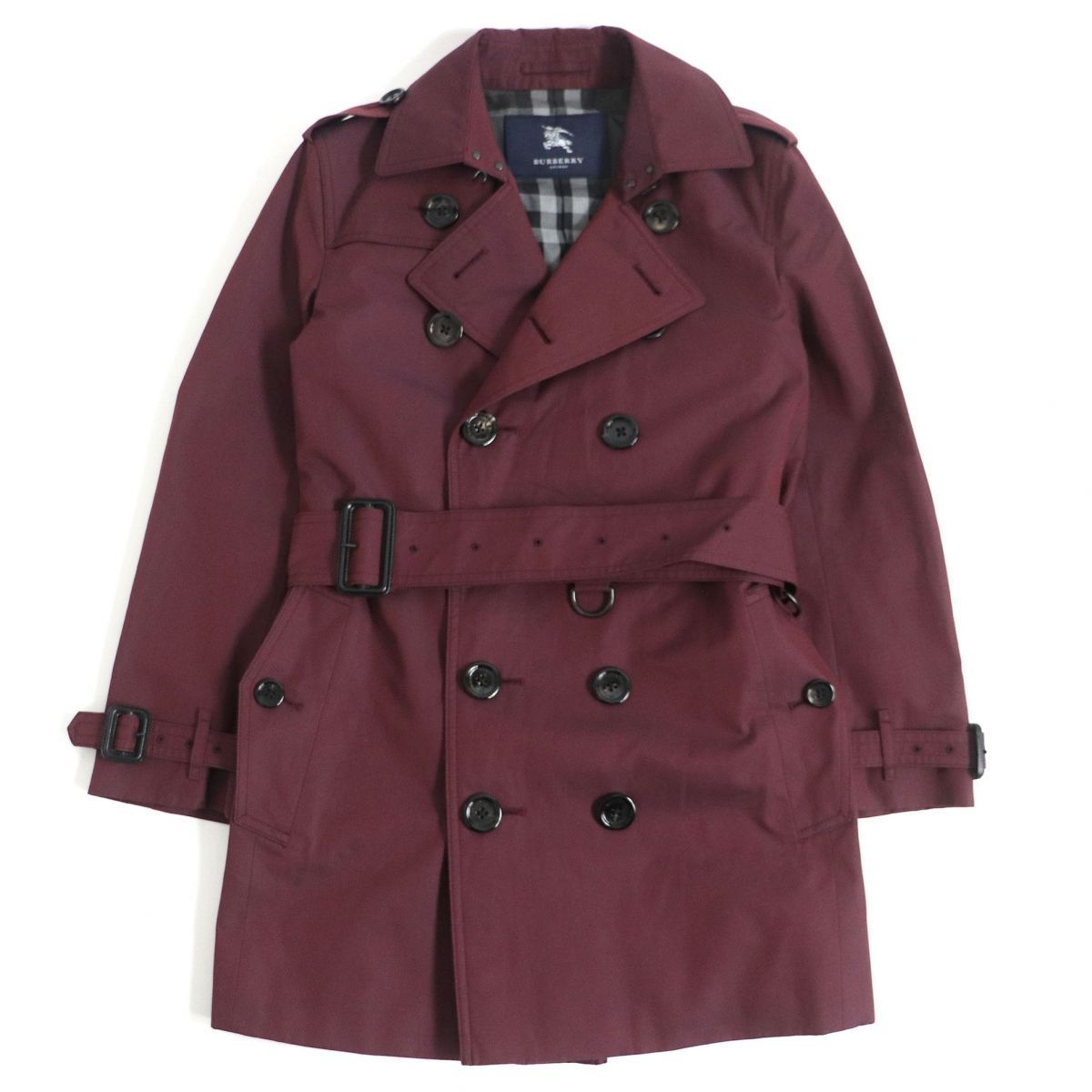 極美品□BURBERRY LONDON/バーバリーロンドン 裏地チェック柄 ロゴ