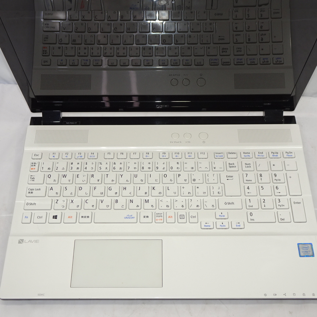 1円~NEC Lavie NS700/F Core i7-7500U 2.7GHz/8GB/HDD1TB/Blu-ray/OS