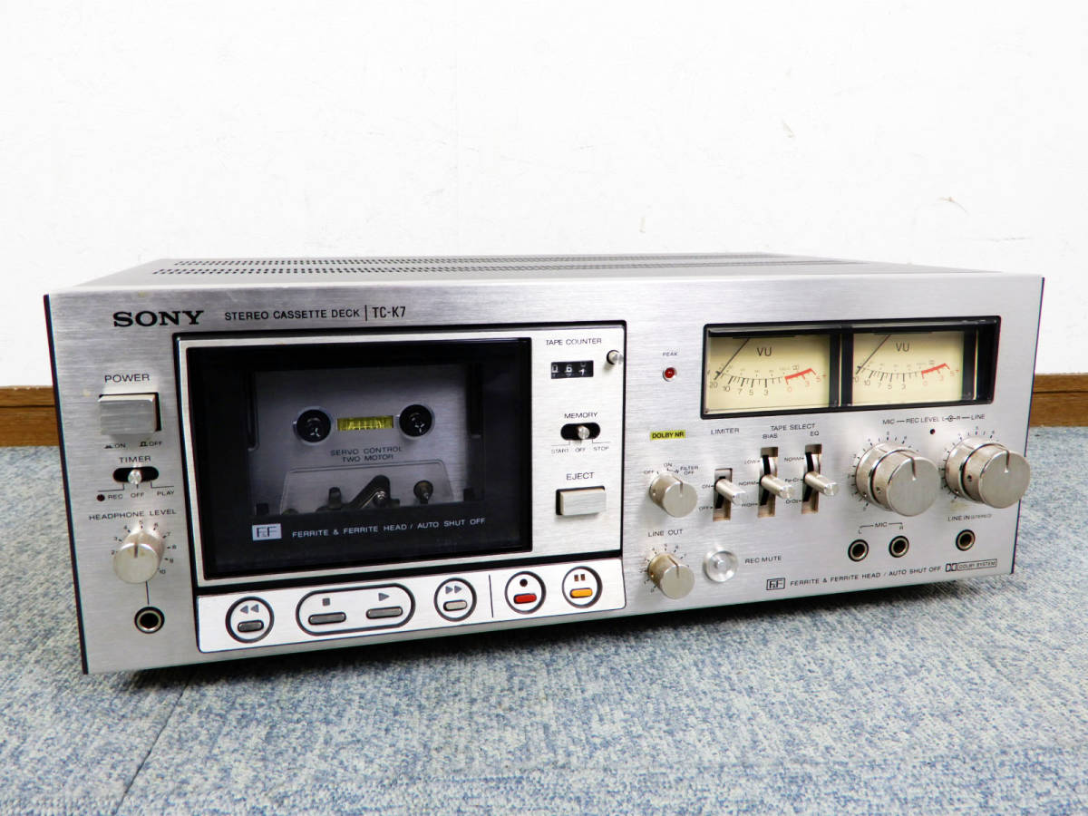 SONY ソニー ステレオカセットデッキ TC-K7 状態良好 動作確認済み