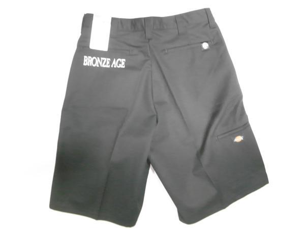 JB即決 BRONZEAGE ブロンズエイジ x DICKIES ディッキーズ ラウンド ハーフパンツ　ショーツ 黒 33インチ　新品_画像4