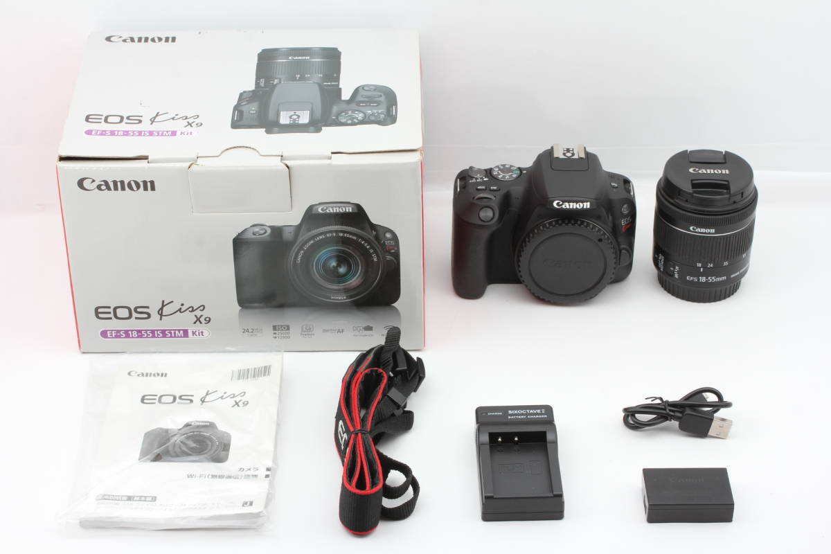 1259☆Canon デジタル一眼レフカメラ EOS Kiss X9 EF-S18-55 IS STM
