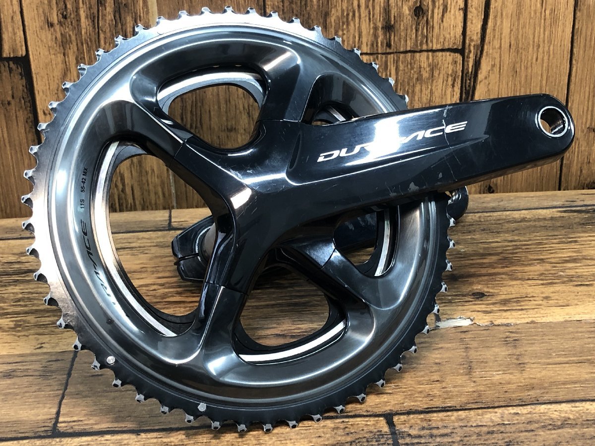 FW121 シマノ SHIMANO デュラエース DURA-ACE FC-R9100 クランクセット 55/42T 170mm_画像1