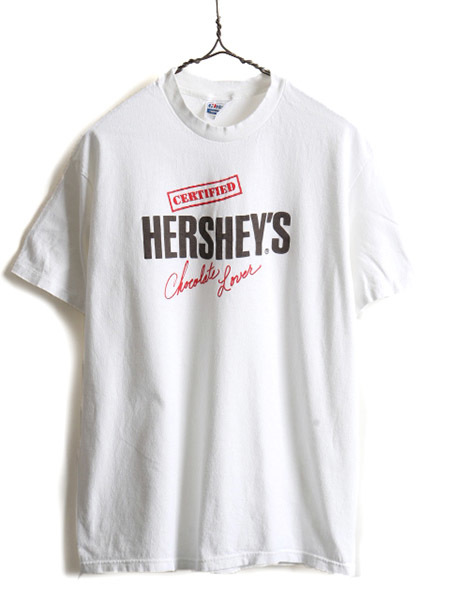 大人気新作 メンズ XL ( Tシャツ 半袖 プリント HERSHEY'S ■ USA製 80s デッドストック レディース 当時物 ビンテージ ハーシーズ 80年代 ) L 小さめ 文字、ロゴ 大人気新作 メンズ XL ( Tシャツ 半袖 プリント HERSHEY'S ■ USA製 80s デッドストック レディース 当時物 ビンテージ ハーシーズ 80年代 ) L 小さめ 文字、ロゴ