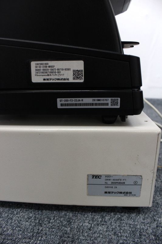 14429F6025)東芝TEC POSターミナル QT-200-F2-22JA-R ドロワー 14429F6025)東芝TEC POSターミナル QT-200-F2-22JA-R ドロワー
