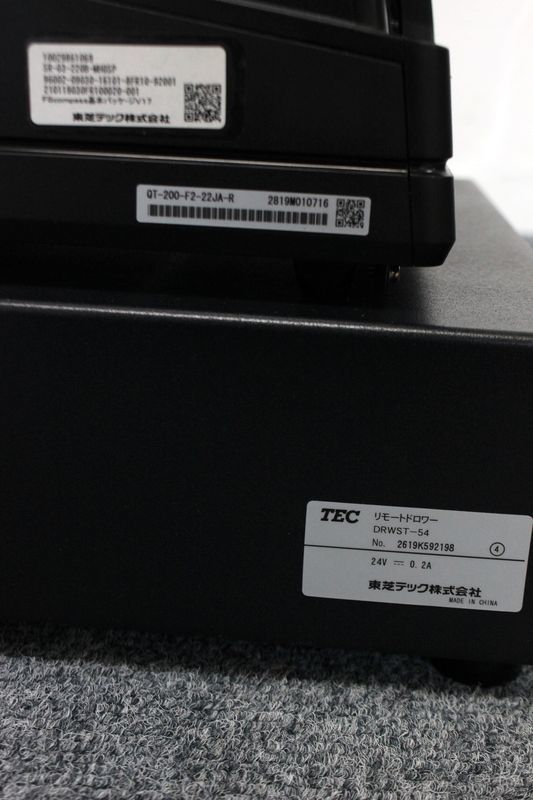 1442AF6025)東芝TEC POSターミナル QT-200-F2-22JA-R ドロワー 1442AF6025)東芝TEC POSターミナル QT-200-F2-22JA-R ドロワー