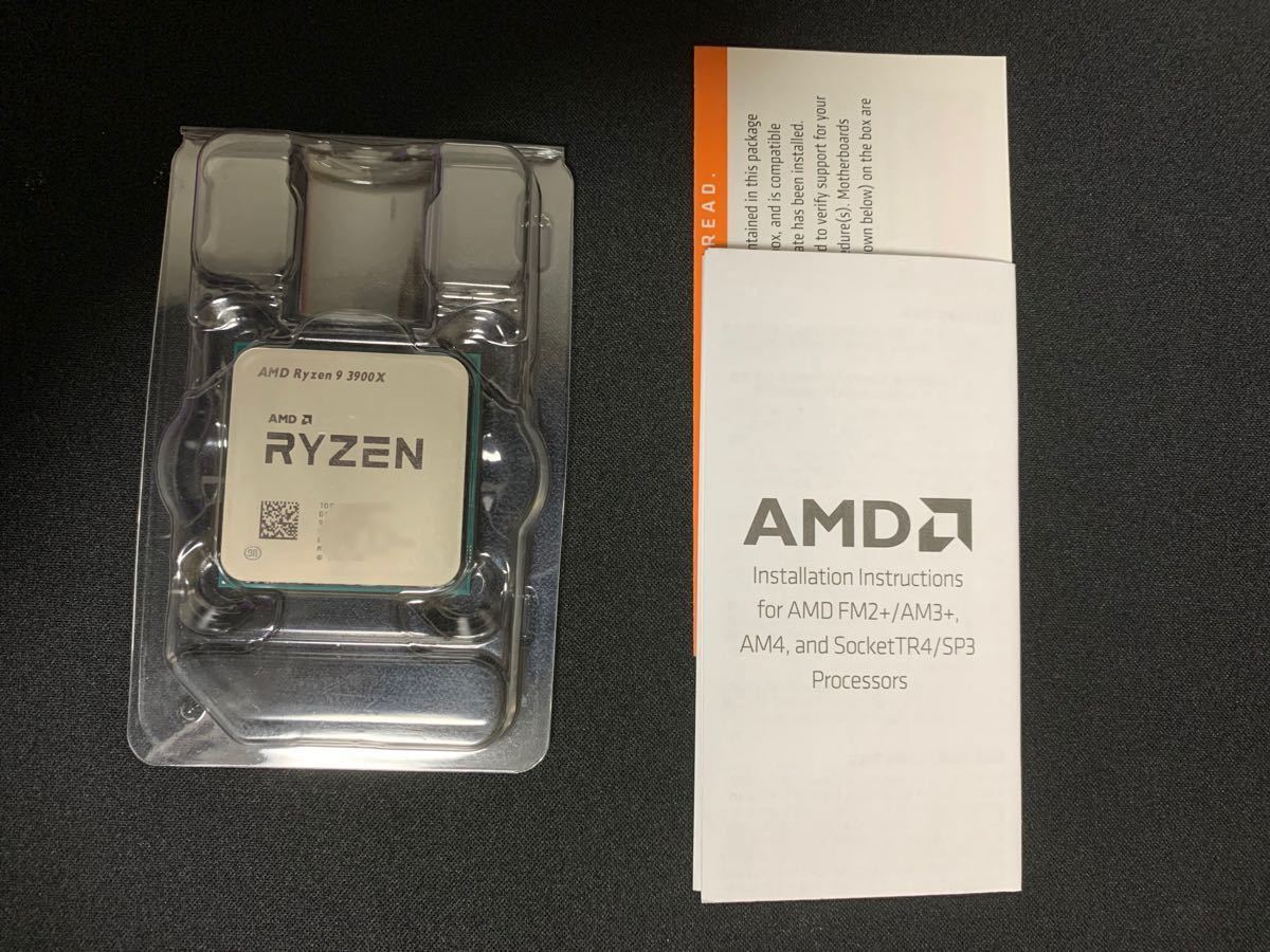 AMD Ryzen 9 3900X BOX 12コア24スレッド 動作確認済み　CPU