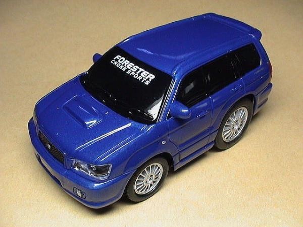 プルバックカー ドライブタウン スバル フォレスター ブルー 青色 SUBARU Forester ミニカー ミニチュアカー Toy car Miniature_画像1