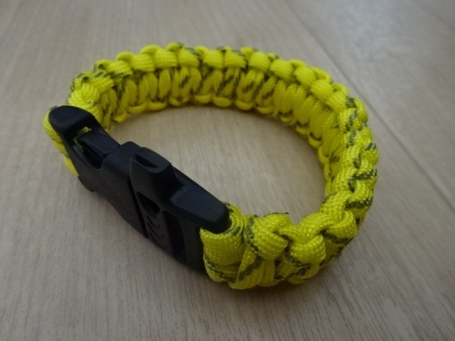 サバイバル ブレスレット ホイッスル パラコード 黄色 Survival Bracelet Paracord Whistle_画像8