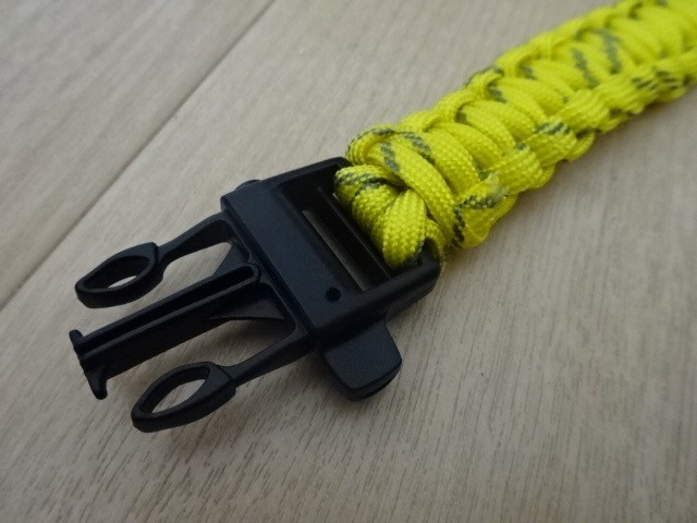 サバイバル ブレスレット ホイッスル パラコード 黄色 Survival Bracelet Paracord Whistle_画像6