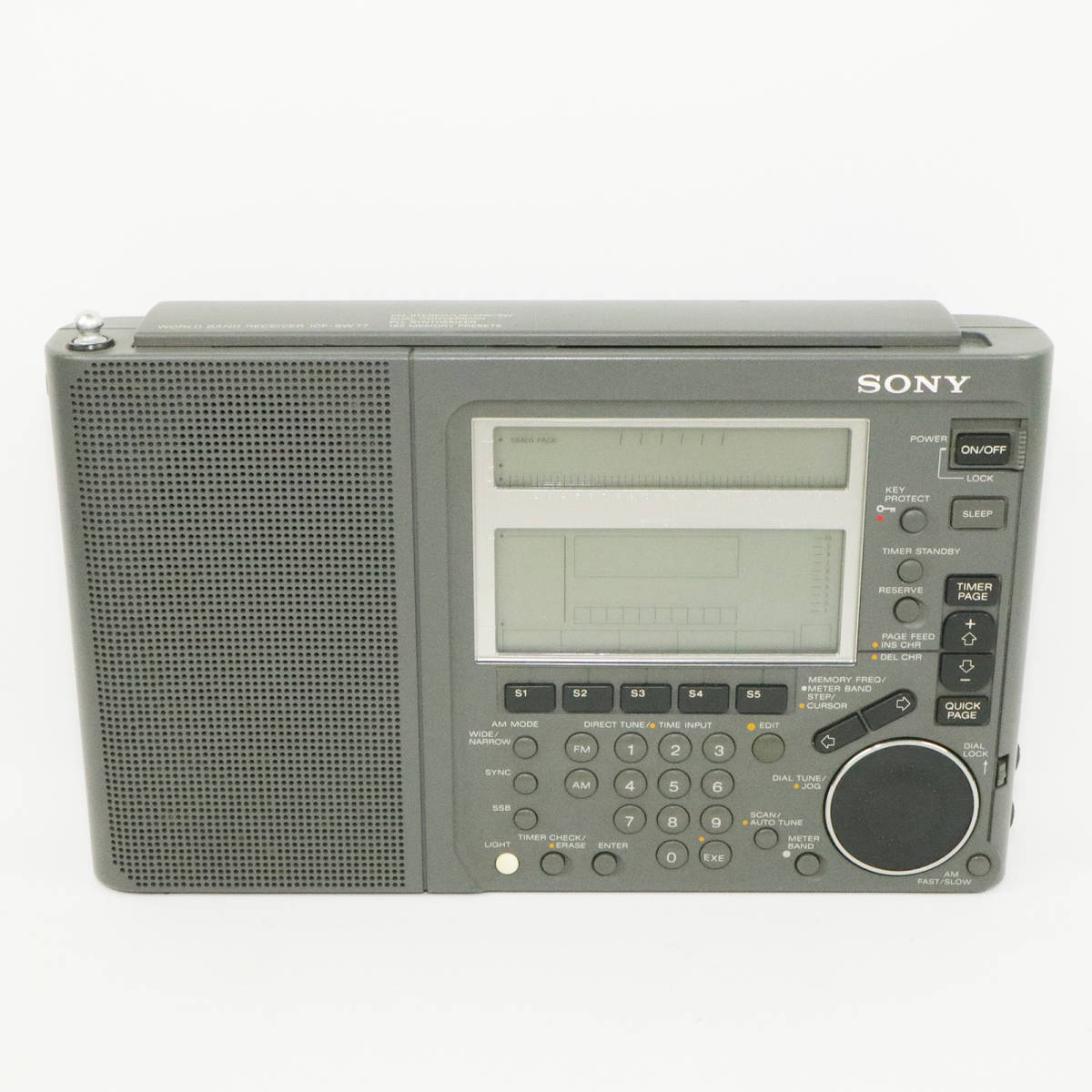 家電・スマホ・カメラSONY ICF-SW77 ラジオ 動作品 美品オーディオ機器
