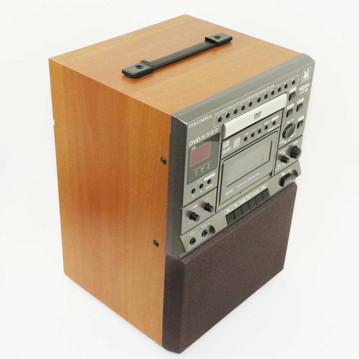 美品・カセット多数付属】新品マイク2本付き DENON CDV-550 DVD