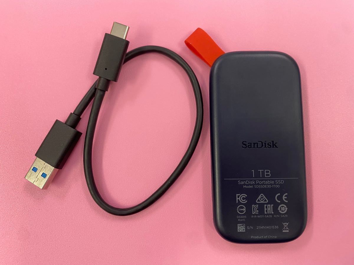 SanDisk ポータブルSSD USB3.2 1TB