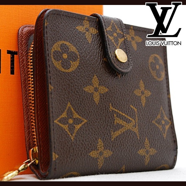 ☆美品☆ ルイヴィトン Louis Vuitton モノグラム コンパクトジップ