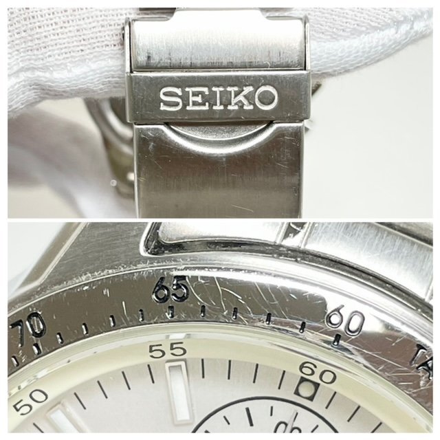 【中古】セイコー 腕時計 メンズ 7T92-0DW0 クロノグラフ クオーツ アナログ ステンレス シルバー SEIKO 11013848_画像10